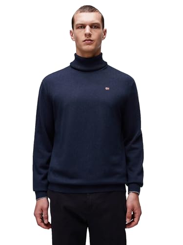 Maglione Napapijri homme bleu pull chaud pour voyager léger et stylé