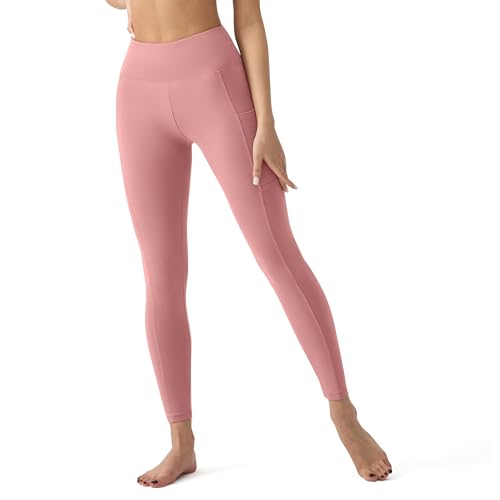 Image of YUDSUD High Waisted Leggings for Women with Pockets - Tummy Control Capris Yoga Pants for Workout Running Athletic Cycling