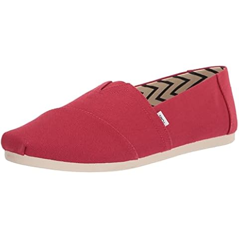 TOMS Men's Red Recycled Cotton Alpargata Loafer Cover