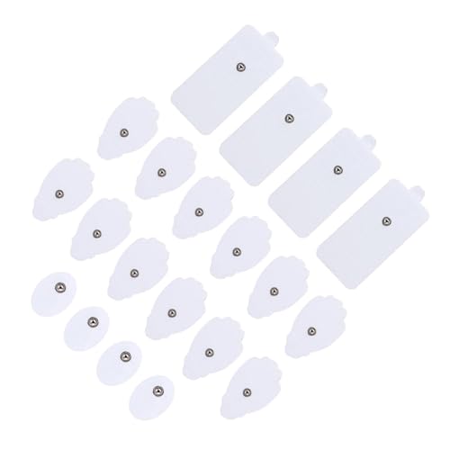 CIYODO 20 piezas Almohadillas Adhesivas para Electroestimulador Autoadherentes Duraderas y Compatibles para y Estimulación Muscular y Fáciles de Usar