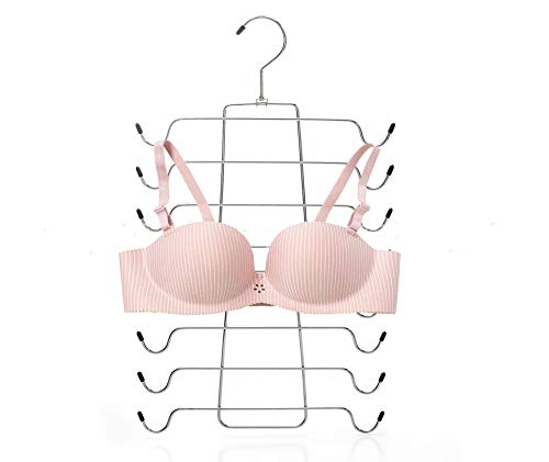 Cintre rotatif antidérapant et peu encombrant en métal pour débardeur, cami, soutien-gorge, pyjama, robe à bretelles, maillot de bain, sous-vêtements, chaussettes, écharpes, cravates Cover