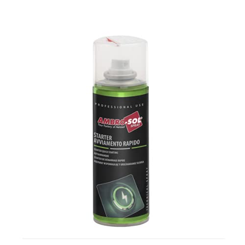 Bomboletta Starter Avviamento Rapido, capacità 200 ml, spray facilita avviamento motori diesel e benzina per auto, con Cannuccia Varie Quantità (1)