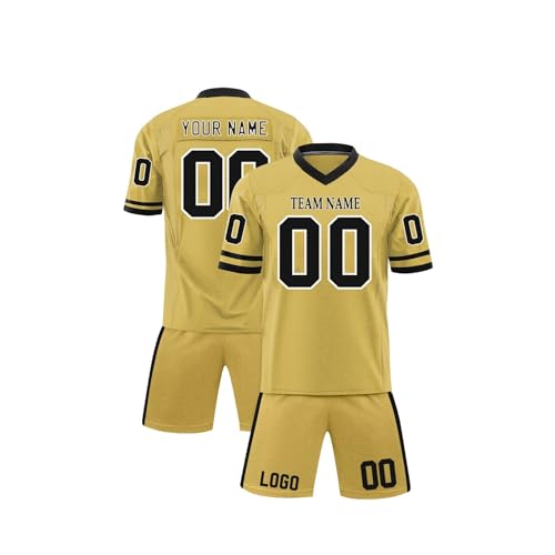 Genérico Camisetas de Rugby Personalizadas con Nombre del Equipo número, Uniforme Fútbol Americano Impreso Personalizado para Adultos jóvenes y preescolares.