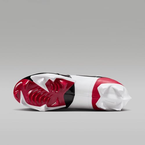 Jordan 1 Low TD Men's Football Cleat (FJ6245-601, Gym Red/White/Black)2