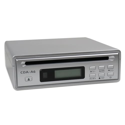 Portable HiFi CD Player for Home, CD Ripper, Bluetooth Car