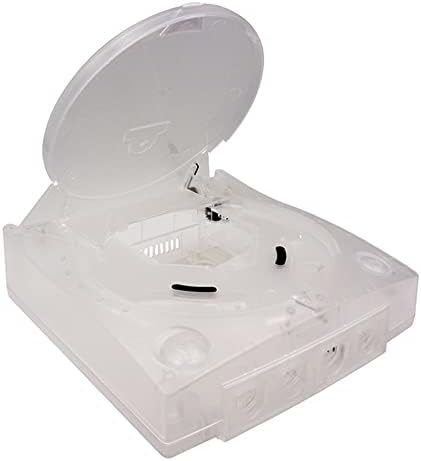 Limnyves Replacement Plastic Shell Case for Dreamcast Retro Console Boxes, Translucent White
