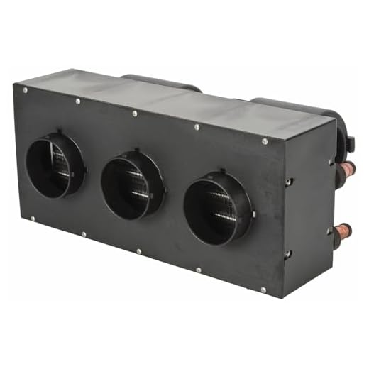 JEGS Auxiliary UTV Heater 12 Volt Assembly - 300 CFM Airflow ATV Heater, 40,000 BTU 12 Volt Heater, Mountable Switch, 3-Vents, 3-Speed Fan, Injection Molded Glass Filled Nylon - 12v Heater for UTV