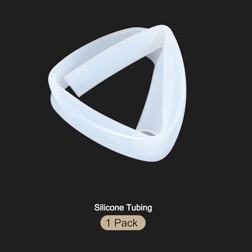Image of 3.3ft 1-1 /2 inch ID x 1-3 /4 inch OD Silicone Tubing Clear Industrial Plastic Tubing Pure Silicone Hoses for Pump Siphoning Draining Irrigation Brewing