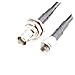 BNC Female Jack Front with nut to Mini UHF Male Plug PL259SL16 Straight RF RG58 Pigtail Jumper Cable 40inch 100cm