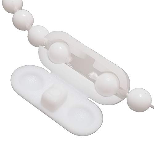 FeJu Kettenverbinder 20er Pack | Kunststoff | Reparatur für Rollo, Jalousie oder Gardine | Rolloketten, Perlenketten, Jalousieketten Cover
