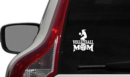 Volleyball Mom Player Silhouette Car Vinyl Sticker Decal Bumper Sticker for Auto Cars