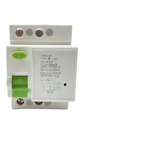 Disjoncteur différentiel type B 2P 40A 30mA LED interrupteur résiduel