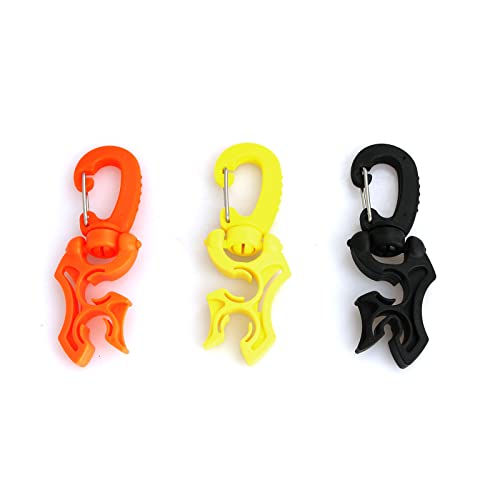 Clips de fixation pour tuyau de plongée sous-marine heyous lot de 3 couleurs de rechange