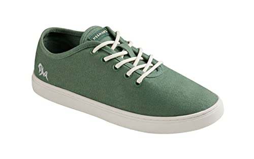 Neeman’s Cotton Classic Sneakers for Men | Comfortable and Sustainable Casual Shoes for Boys (Sage Green, UK-10)
