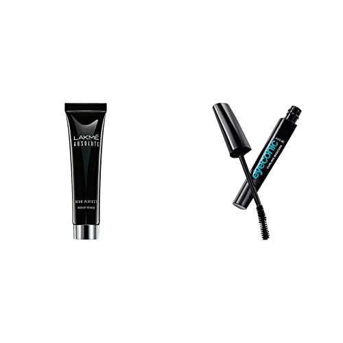Lakmé Absolute Blur Perfect Makeup Primer, 30g And Lakmé Eyeconic Lash Curling Mascara, Black, 9ml