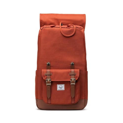 Image of Herschel Supply Co. Herschel Little America Backpack, Arabian Spice Crosshatch /Saddle Brown, One Size