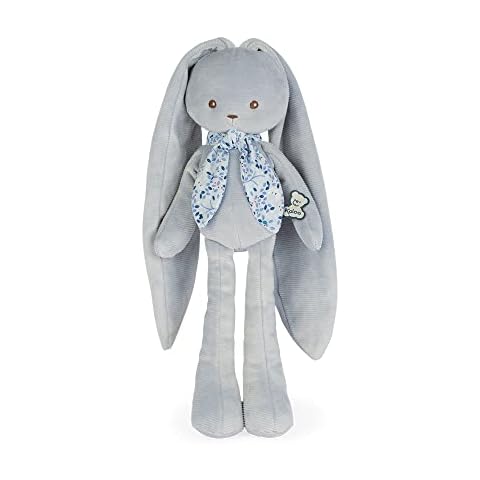Kaloo Lapinoo My First Friend Corduroy Rabbit - Machine Washable - 13.75” Tall in Gift Box - Blue Ages 0+ - K969944 Cover