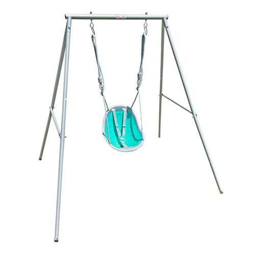 Image of XDP Recreation Sweeng Child Swing with Frame, Portable Backyard Play Set, Aqua