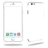 MightySkins Skin Compatible with Apple iPhone 6/6S Cell Phone 4.7' Cover wrap Sticker Skins Solid White