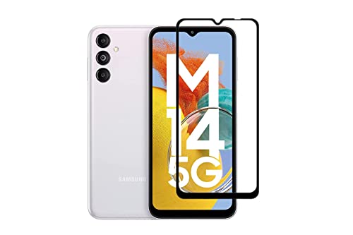 Image of Tempered Glass Screen Protector Compatible For Samsung Galaxy F14 5G,Samsung Galaxy M14 5G Full Screen Coverage (Except Edge To Edge) Free Complete Easy Installation Kit. for Smartphone