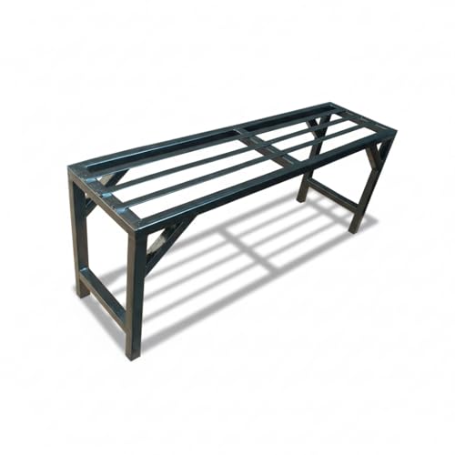 Image of A One Single Step Pot Holder / 1 Step Plant stand, Garden bench,Iron bench for Roof and outdoor in Black