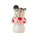 Generic Ceramic Mushroom Pencil Holder, Pink