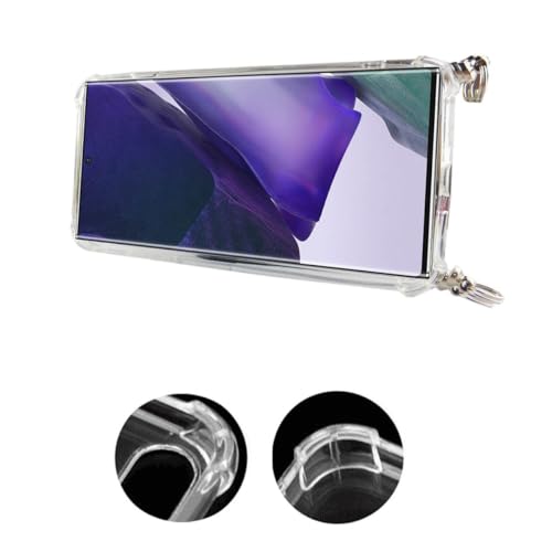 Chaîne de téléphone portable Samsung Galaxy Note 20 Ultra coque cordon violette antichoc
