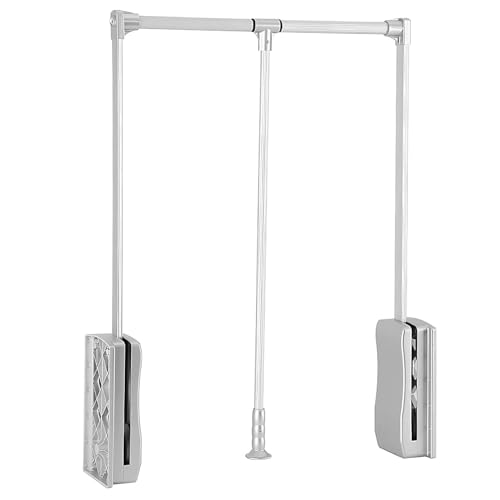 Tringle de penderie rétractable robuste en aluminium pour suspendre les vêtements