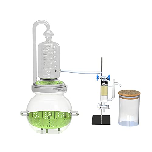 Distillation d'huile essentielle 4000ML - Kit de verrerie de laboratoire et distillateur maison