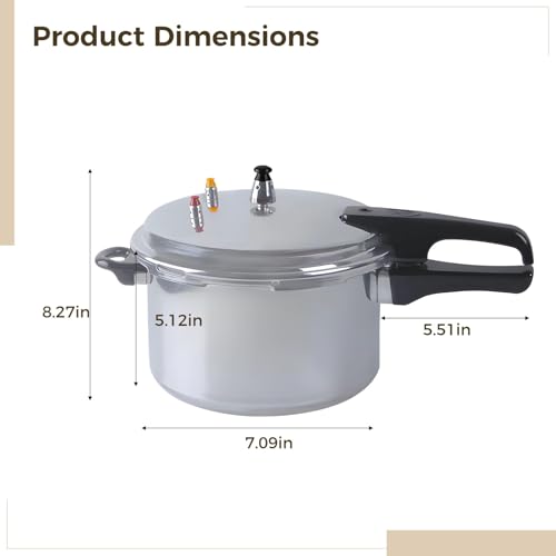 Olla a presión de aluminio 3 L miniatura 2