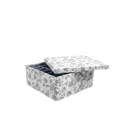 Martha-Stewart-Essential-Collapsible-Decorative-Home-Storage-Organization-With-Lidded-Tops-Lidded-Storage-Organizer-Bedford-Floral Martha Stewart Essential Collapsible Decorative Home Storage Organization With Lidded Tops Lidded Storage Organizer Bedford Floral