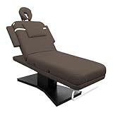 SKINACT Milo 3.0 Motor (with Independent Leg Adjustment) Electric Massage & Facial Bed/Table with Face Cradle Dark Brown