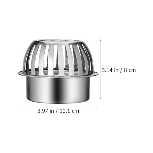 Colador para fregadero de acero inoxidable con tapa tipo domo miniatura 2