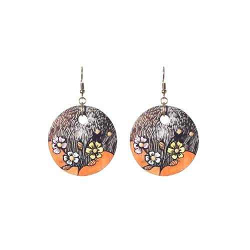 Image of Handcrafted Bohemian & Tribal Earrings for Women - Ethnic Brass, Floral & Festival-Inspired Statement Designs in Drop, Dangle, Hoop & Stud Styles