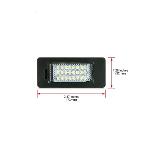 Luz de matrícula para evitar multas en ITV de coches E82 y E88 2 piezas 4