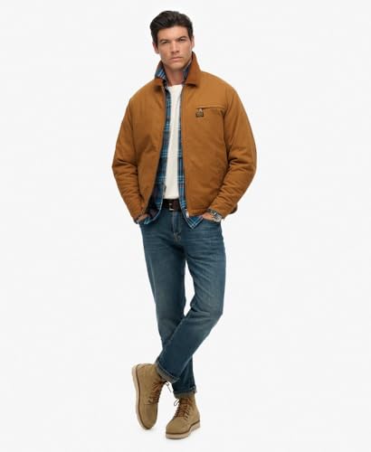 Superdry Para Hombre. M5012236A Chaqueta Canvas Ranch MarróN (Xxl), Casual, AlgodóN - 3