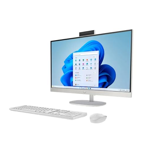 Image of HP Touchscreen All-in-One Desktop Computer, 27 inch FHD IPS Display(1920 x 1080), Intel 12-core Ultra 7 155U (Up to 4.8 GHz), Windows 11 Pro, w /Accessories, Wi-Fi 6, Intel Graphics,64 GB DDR5, 2 TB SSD