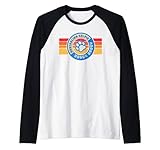 retro australian kelpie doggo daddy 80s vintage dog dad maglia con maniche raglan