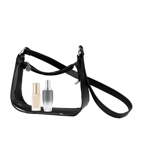 Woalopted transparente - Suave y lindo bolso transparente para mujer - de transporte transparente con correa de hombro ajustable para festivales escolares eventos trabajo concierto