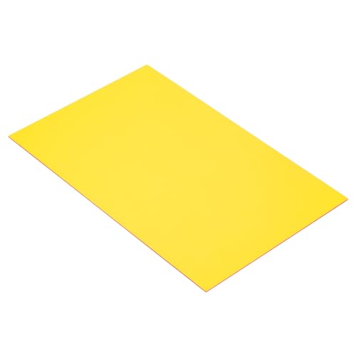 Image of MECCANIXITY ABS Engraving Double Color Sheet 7x11inch Yellow /Red for Badge, Sign, DIY Carving Pack of 12