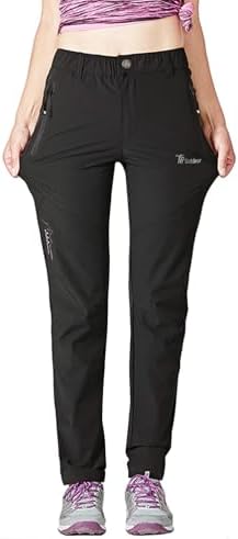 donhobo Damen Outdoorhose Wanderhose Quick Dry Trekkinghose | Ultraleichter Verschleißfester UV-Schutz Atmungsaktiv Sommer Freizeit Trekking Campinghose Funktionshose