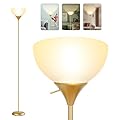 Floor Lamp for Living Room, Standing lamp for Bedroom, Drop-Resistant White Lampshade, Standing Lamp for Bedroom Study Office Hostel Kid’s Room