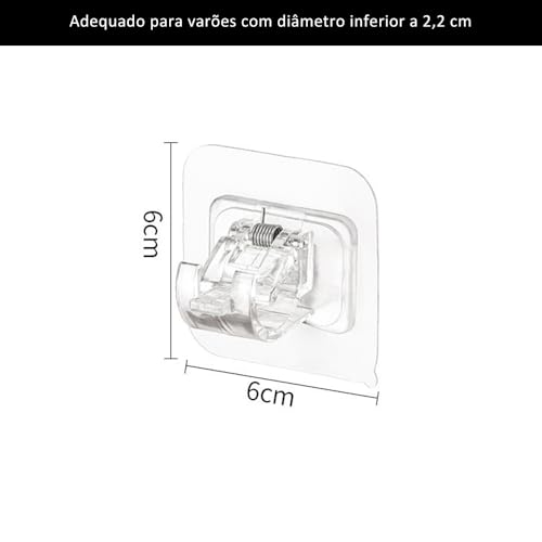 Gancho Auto Adesivo Para Parede Ideal Para Cortinas Toalhas Cortina De Banheiro Sem Vara De Suporte