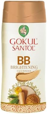 Gokul Santol Sandalwood BB Powder - Natural Skin Enhancer with SPF - 30g pack of 3