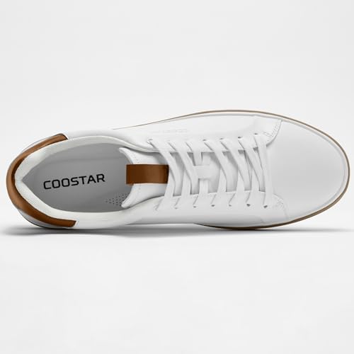 Image of Coostar Mens Casual Shoes Comfortable Dress Sneakers Classic Lace-up Shoe Lightweight
