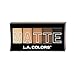 L.A. Colors 5 Color Matte Eyeshadow, Brown Tweed, 0.08 Ounce