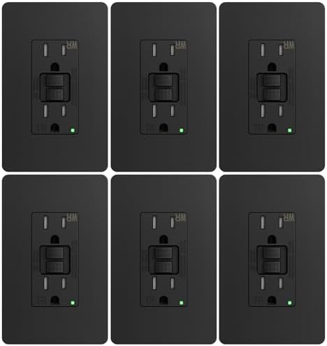 Amico 24-Pack GFCI Outlet 20 Amp Thinner Design Weather Resistant