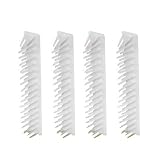 4 Stück Eck Katzenmassagegerät, Weiß, Kunststoff, Abnehmbar