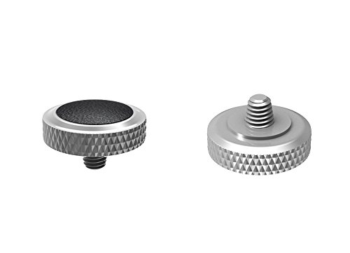 Ares Foto® Ergonomischer Auslöser *Kupfer & Kunstleder* Auslöseknopf Soft Release Button für Fujifilm Leica Canon Nikon Sony Olympus *Silber & SCHWARZ*