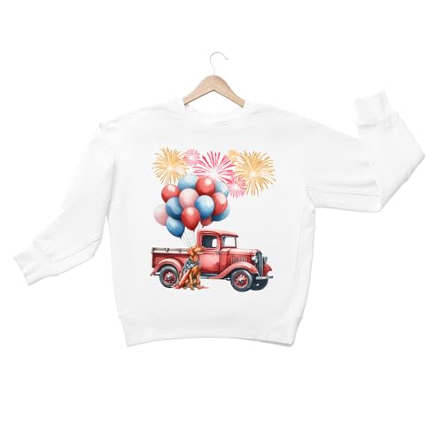 Vintage Patriotic Dog 4th of July Independence Memorial Day Adult Youth T-Shirt Hoodie Sweatshirt 5